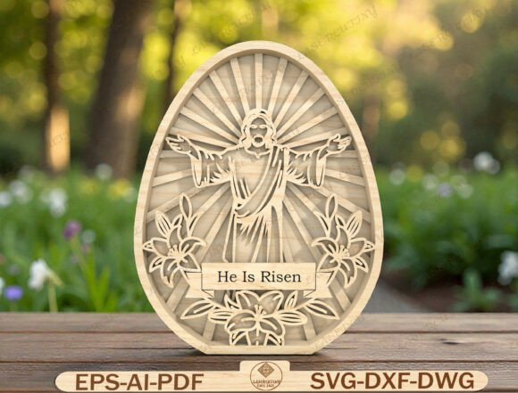 Christian Easter Laser Cut File for Meaningful Resurrection Day Projects