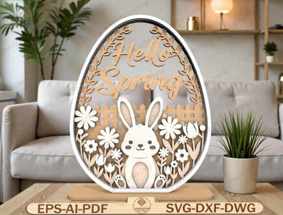 Easter Bunny Layered Egg Laser Cut File: A Strategic Creative Resource for Seasonal Makers
