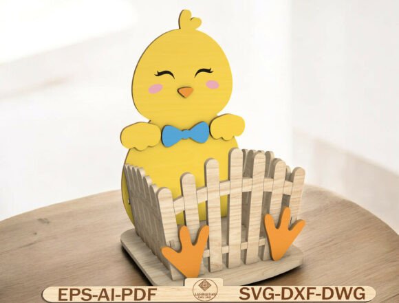 Easter Chick Basket Laser Cut File SVG: A Unique Addition to Springtime Crafts