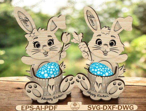 Easter Egg Holder Laser Cut File