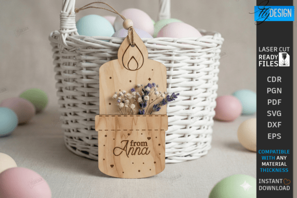 Easter Money Holder Laser Cut Gift Tag: A Creative Way to Present Holiday Gifts