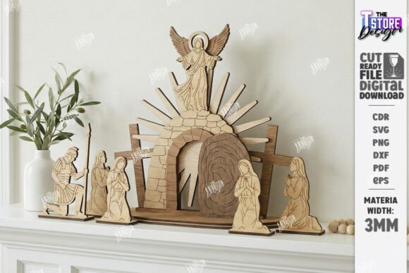 Easter Resurrection Scene Laser Cut CNC: A Detailed Look into Precision Religious Wood Art