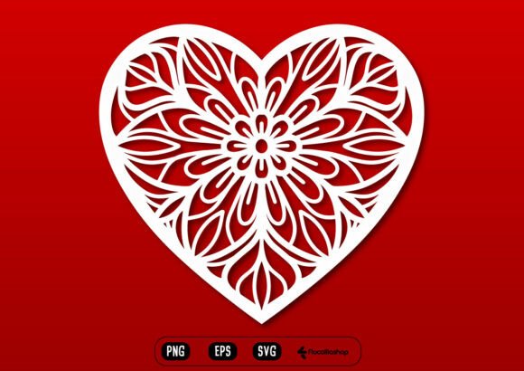 Elevating Craft Projects with the Wedding Heart Mandala Ornament SVG