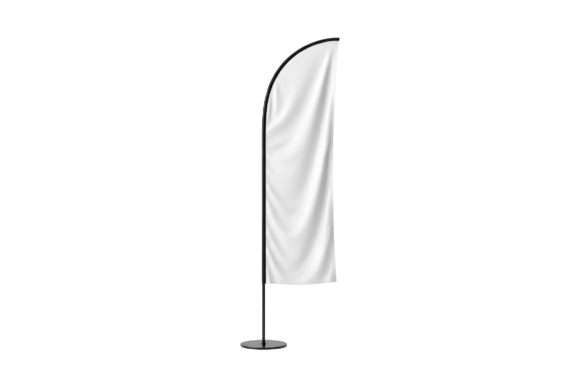 Flag Mockup: Enhance Your Design Presentation with Smart Object Flexibility