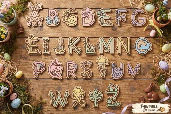 Laser Cut Easter Day Alphabet SVG Bundle: Creative Possibilities for Crafters and Makers