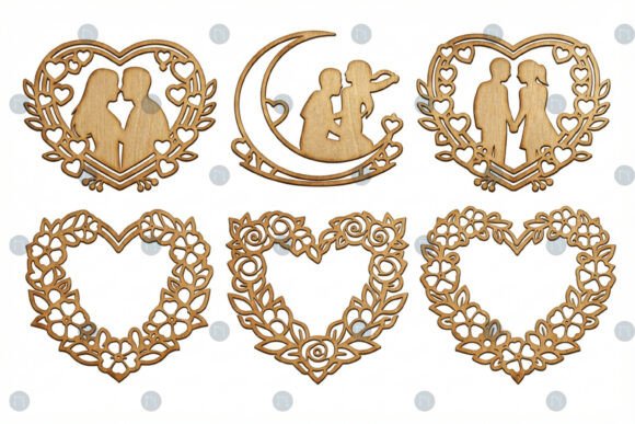 Laser Cut Valentine Heart Wreath SVG Set: A Versatile Choice for Romantic Craft Projects