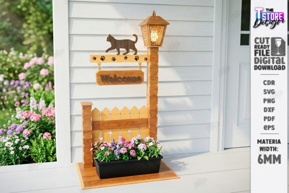 Outdoor Welcome Sign Planter Laser Cut: A Creative and Functional Addition to Any Space