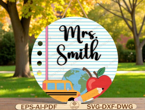 Personalized Teacher Door Sign Laser Cut: A Creative Addition to Educational Spaces