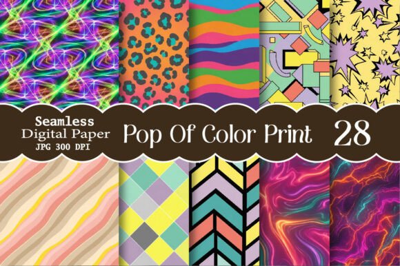 Pop of Color Print Pattern: A Splash of Vibrancy for Every Design