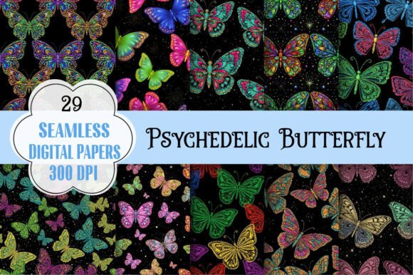 Psychedelic Butterfly Pattern – Seamless: A Versatile Design with Hidden Pitfalls