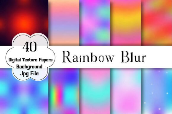 Rainbow Blur Backgrounds: Elevating Creativity with Colorful Digital Textures