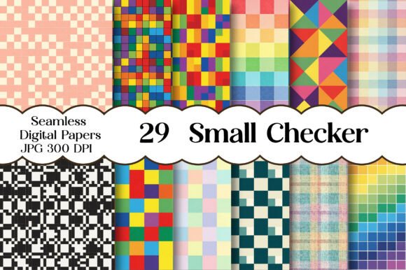 SEAMLESS Small Checker Digital Paper: A Versatile Tool for Modern Creatives