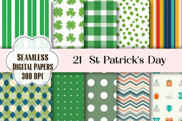 St Patrick's Day Digital Paper Pattern: Your Creative Canvas for Festive Projects