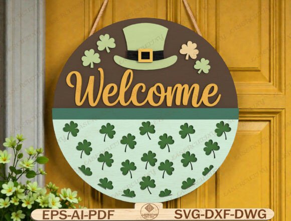 St Patricks Day Welcome Sign SVG: A Versatile Addition to Your Holiday Decor