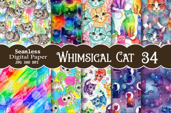 Whimsical Cat Digital Paper Pack: A Strategic Creative Resource for Entrepreneurs and Makers